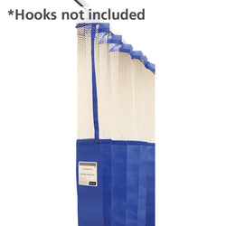 Antimicrobial Medical Curtains with Mesh Top