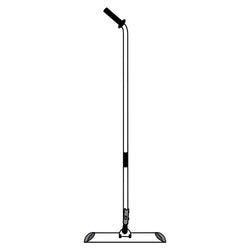Hospital Cleaning Mop Frame Flat Head