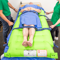 Inflatable and Reusable Patient Transfer Mat