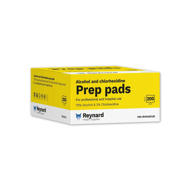 Reynard Rott Reynard™ 2% Chlorhexidine & 70% Alcohol Prep Pads - Haines Medical ...