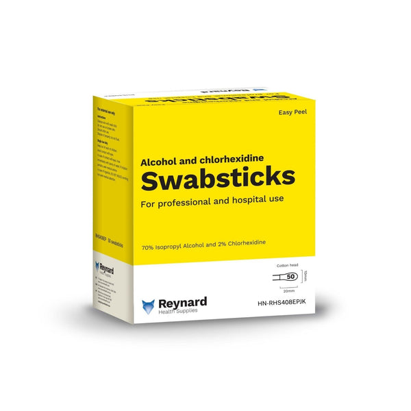 Reynard™ 2% Chlorhexidine & 70% Alcohol Cotton Swabsticks - Haines ...
