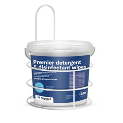 HN-RHS431 reynard wire wipe dispenser for tubs - in use