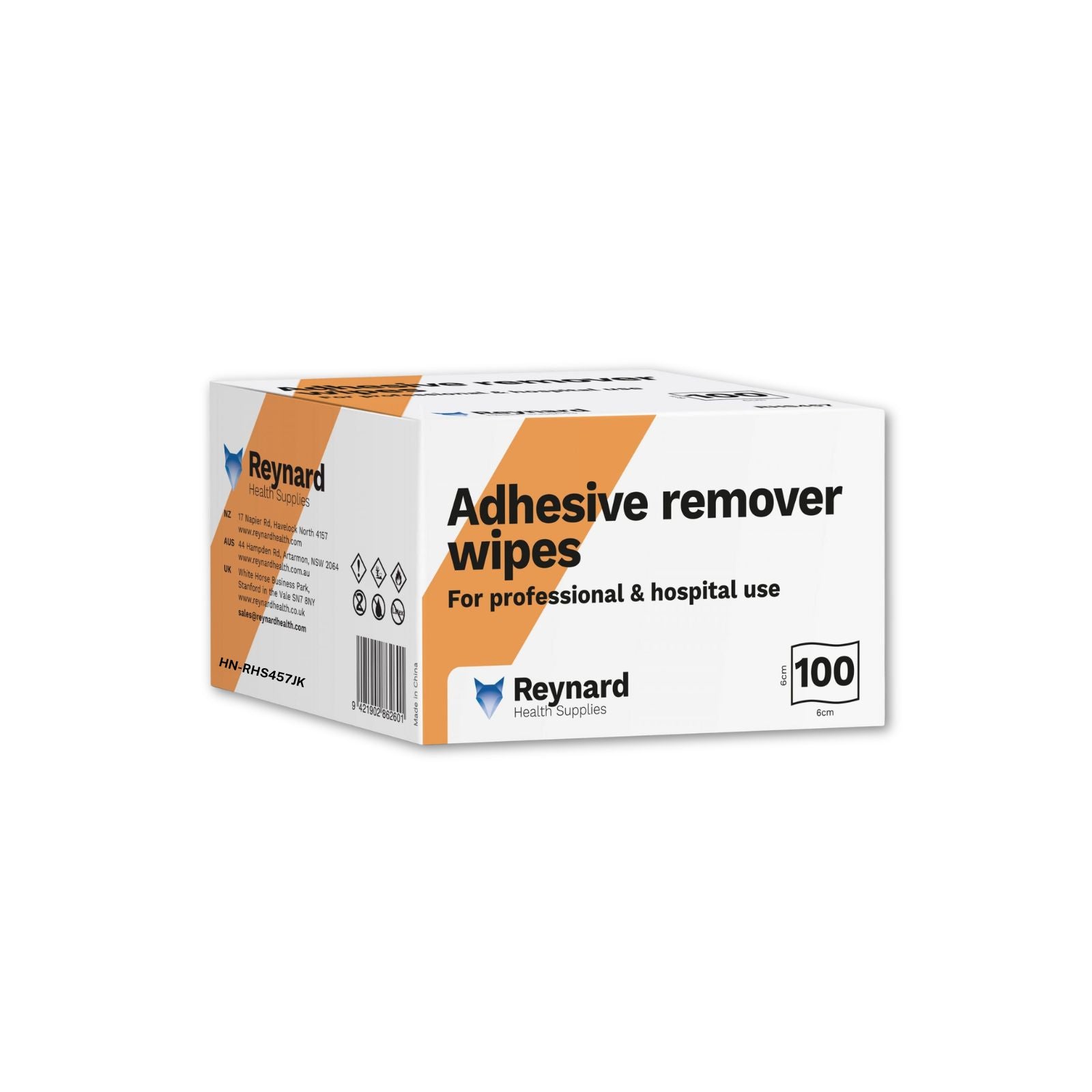 Reynard™ Adhesive Remover Wipes - Haines Medical Australia