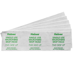 Haines® Recycled Microfibre Mop Heads - Single Use