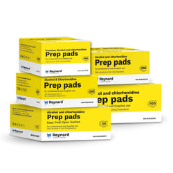 Reynard 2% Chlorhexidine 70% Alcohol Prep Pads Range