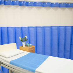 MediCurtain® Antimicrobial Privacy Curtain - with Mesh Top