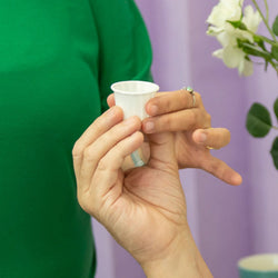 GreenyCare Paper Pill Cup - In Hands