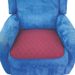 SmartBarrier® Quilted Chair Pad - Burgundy