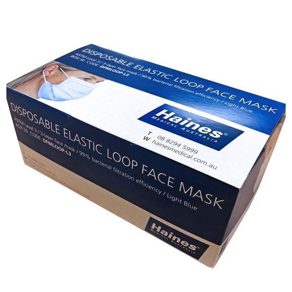 Loop Mask Dme SmartBarrier® Surgical Mask with Loops - ASTM Level 3 - Haines Medical ...
