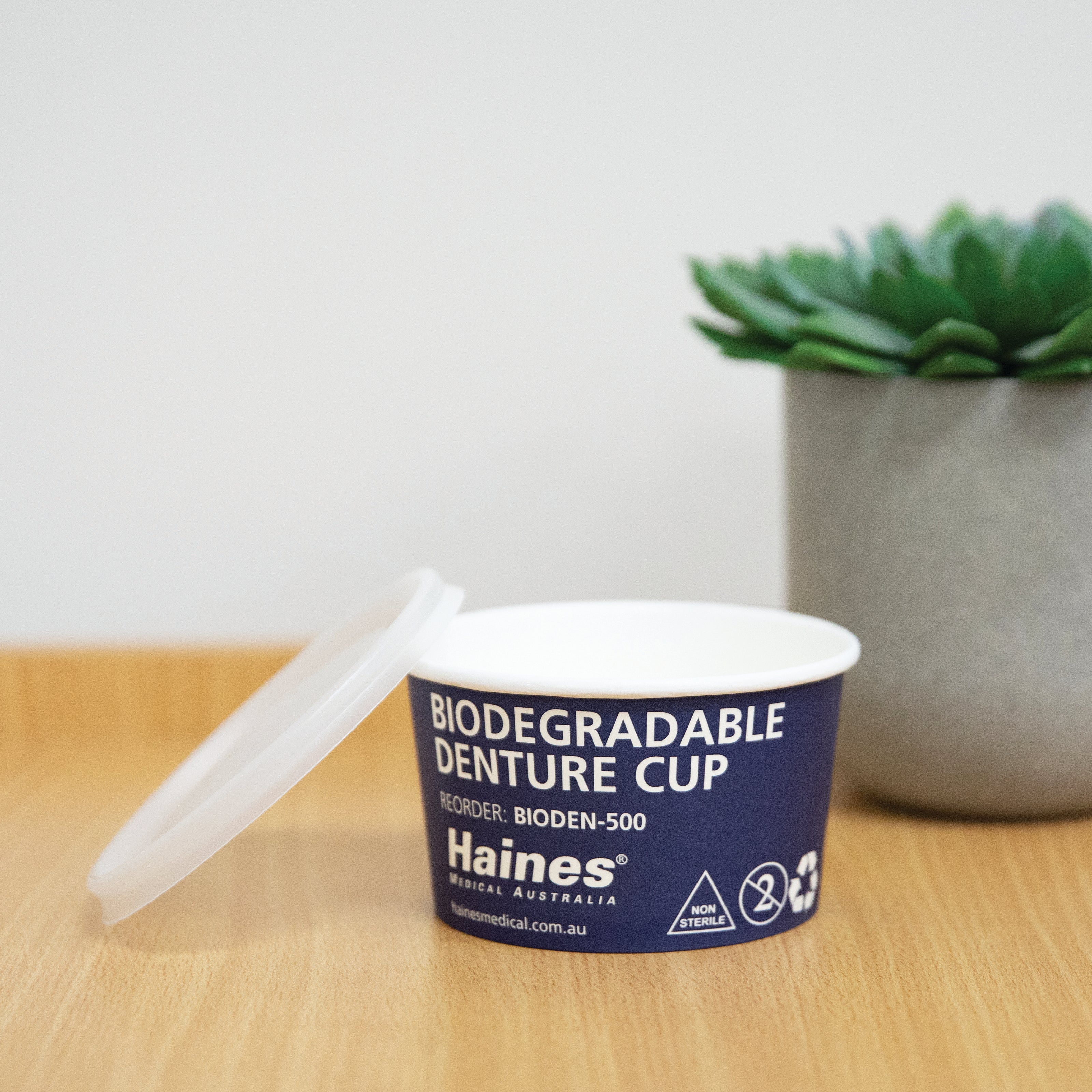 Haines® Paper Pill Cup alternative to single use plastic pill cups